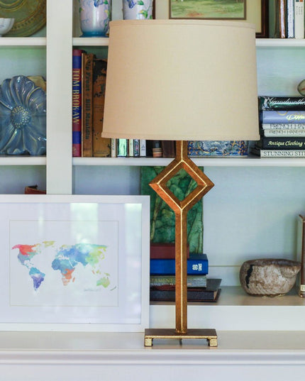 Beige Linen Drum Lamp Shade