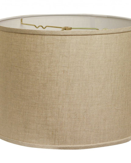Dark Brown Linen Drum Lamp Shade