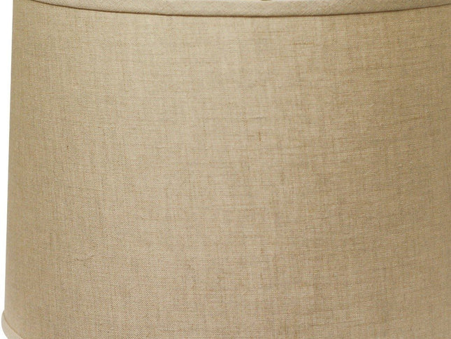 Dark Brown Linen Drum Lamp Shade