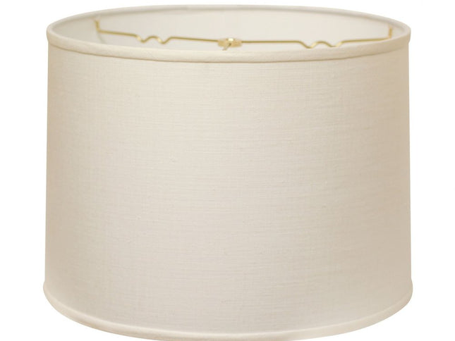 White Linen Drum Lamp Shade