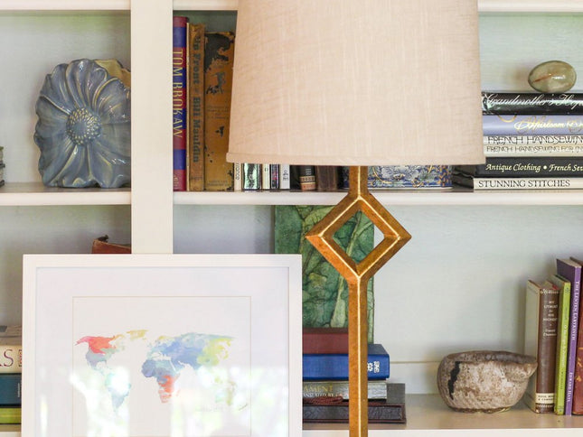 Light Yellow Linen Drum Lamp Shade