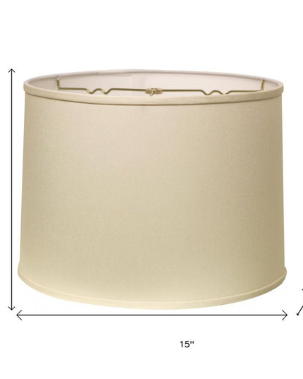 Ivory No Slub Innsbruck Drum Lamp Shade