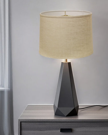 Light Yellow Linen Drum Lamp Shade