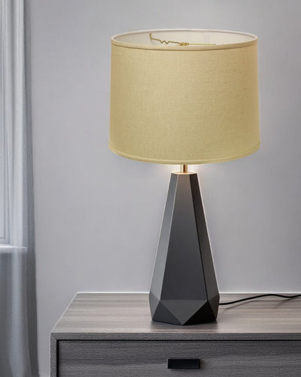 Beige Linen Drum Lamp Shade