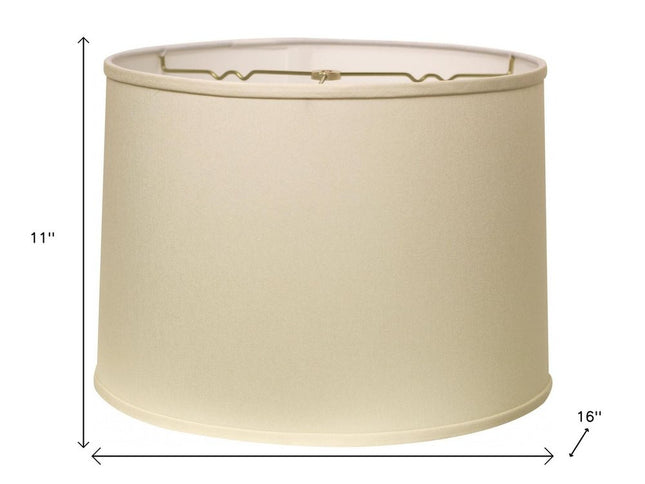 Ivory No Slub Innsbruck Drum Lamp Shade