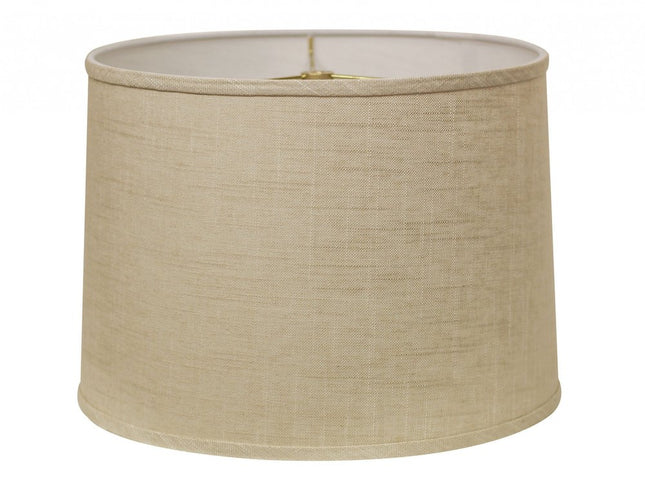 Light Yellow Linen Drum Lamp Shade