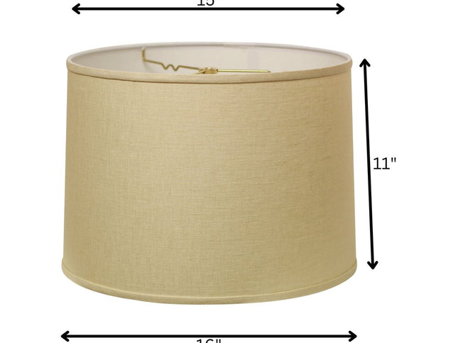 Beige Linen Drum Lamp Shade