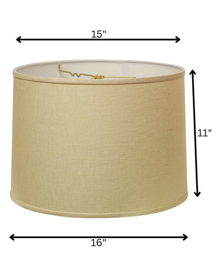Beige Linen Drum Lamp Shade