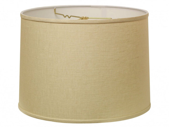 Beige Linen Drum Lamp Shade