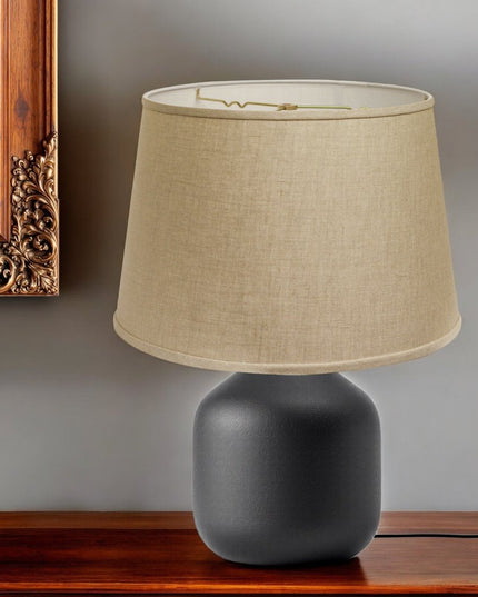 16" Dark Wheat Throwback Drum Linen Lampshade