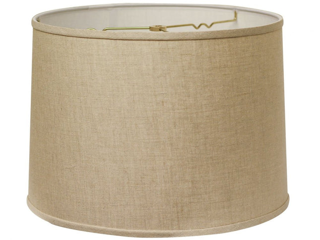 16" Dark Wheat Throwback Drum Linen Lampshade