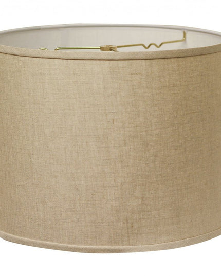 16" Dark Wheat Throwback Drum Linen Lampshade
