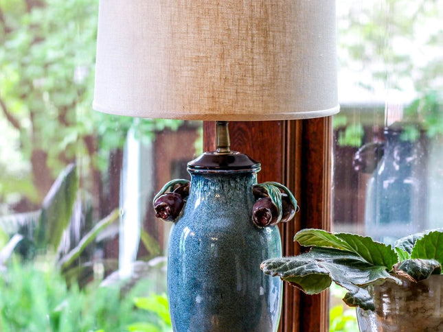 16" Dark Wheat Throwback Drum Linen Lampshade