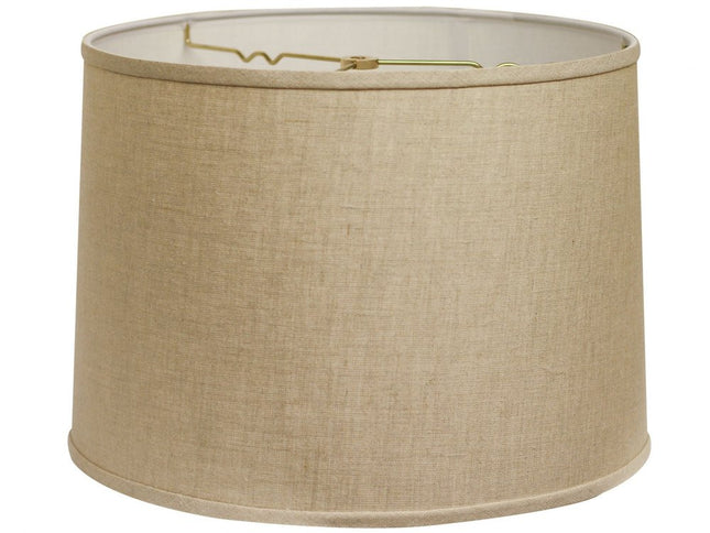 16" Dark Wheat Throwback Drum Linen Lampshade