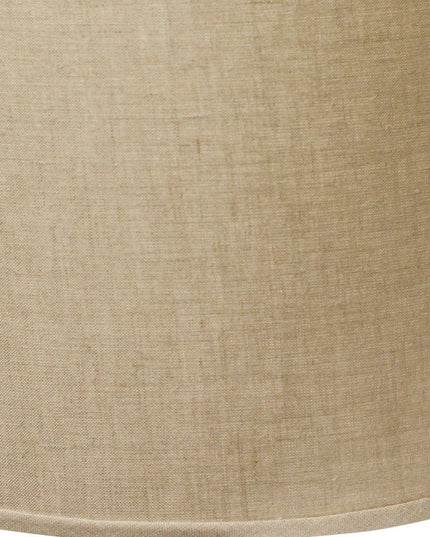 16" Dark Wheat Throwback Drum Linen Lampshade