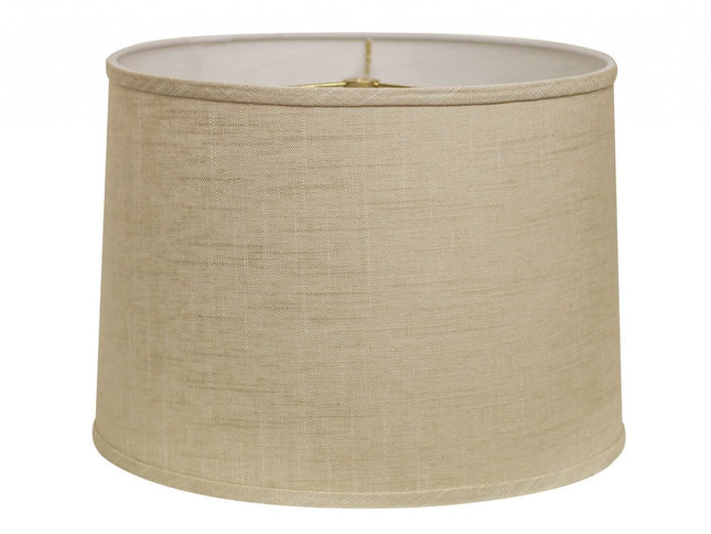 Light Yellow Linen Drum Lamp Shade