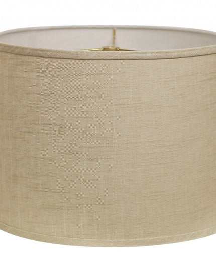 Light Yellow Linen Drum Lamp Shade