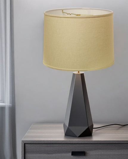 Beige Linen Drum Lamp Shade