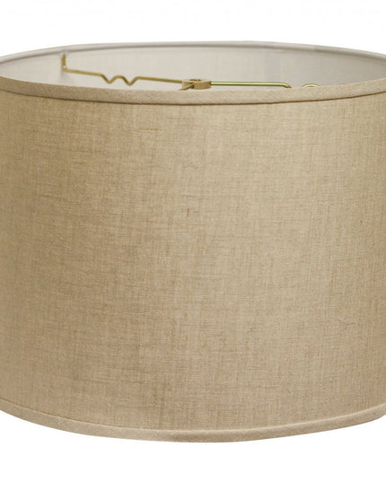 Dark Brown Linen Drum Lamp Shade