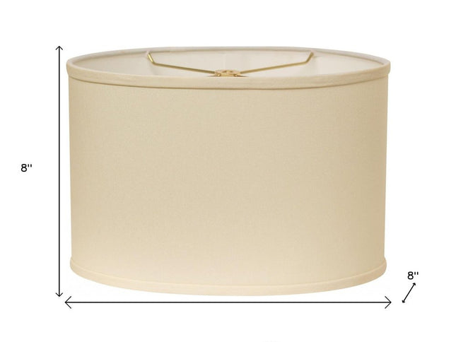 Ivory No Slub Innsbruck Oval Lamp Shade