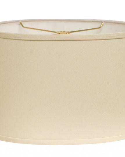 Ivory No Slub Innsbruck Oval Lamp Shade