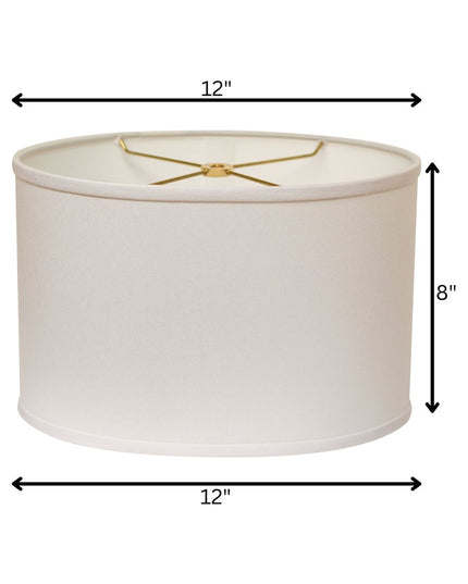 White No Slub Innsbruck Oval Lamp Shade