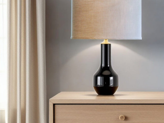 Light Yellow Linen Oval Lamp Shade