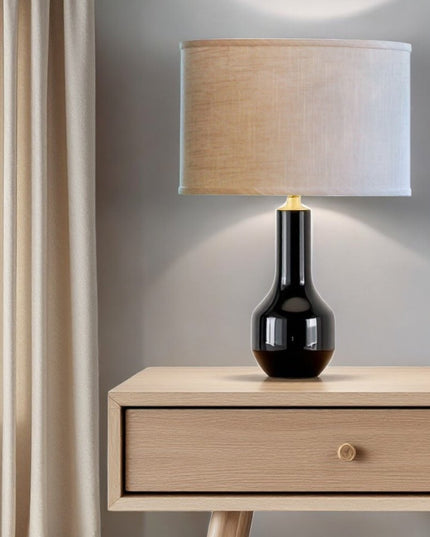 Light Yellow Linen Oval Lamp Shade