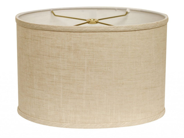 Light Yellow Linen Oval Lamp Shade
