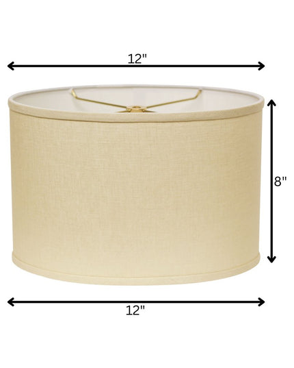 Beige Linen Oval Lamp Shade
