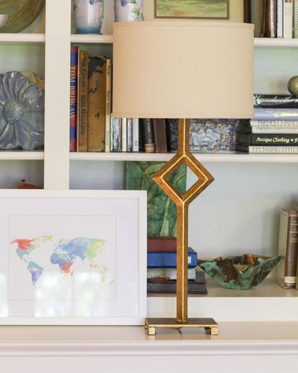 Beige Linen Oval Lamp Shade