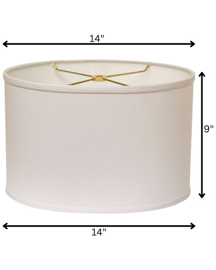 White No Slub Innsbruck Oval Lamp Shade