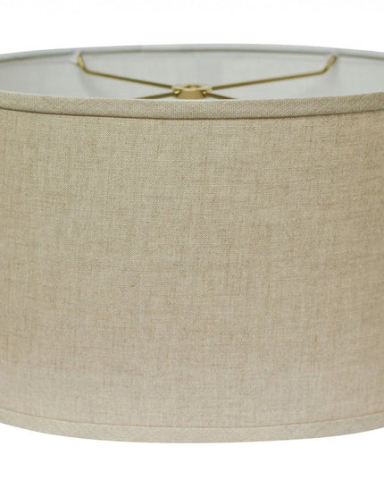 Dark Brown Linen Oval Lamp Shade