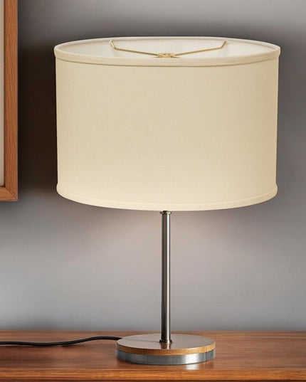 Ivory No Slub Innsbruck Oval Lamp Shade