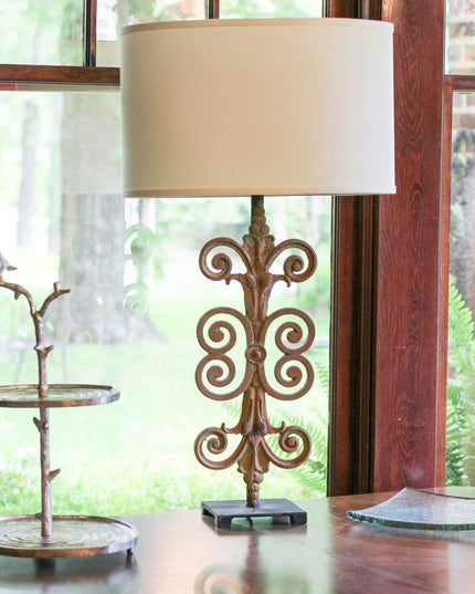 Ivory No Slub Innsbruck Oval Lamp Shade