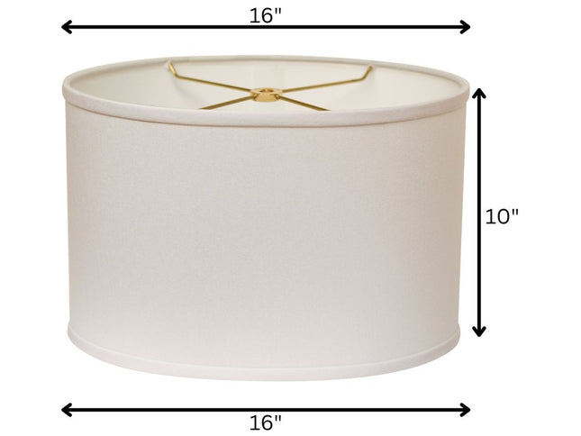 White No Slub Innsbruck Oval Lamp Shade
