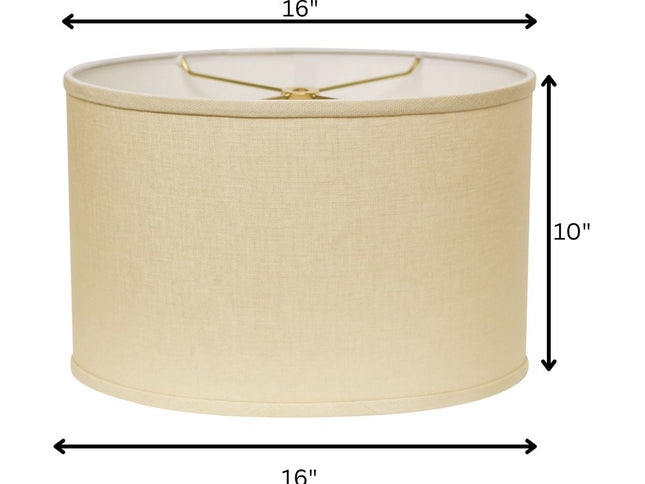 Beige Linen Oval Lamp Shade