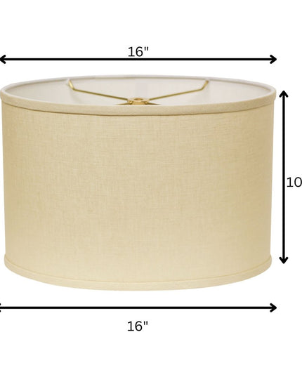 Beige Linen Oval Lamp Shade