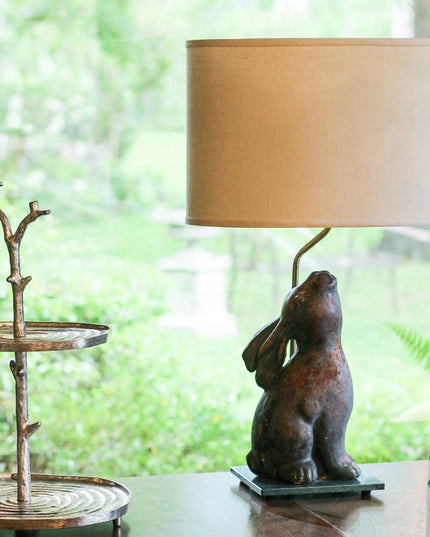 Beige Linen Oval Lamp Shade