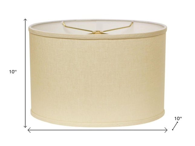 Beige Linen Oval Lamp Shade