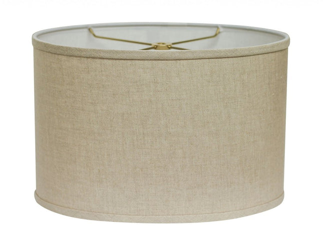 Beige Linen Oval Lamp Shade