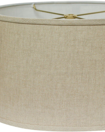 Beige Linen Oval Lamp Shade