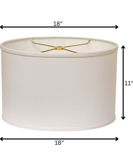 White No Slub Innsbruck Oval Lamp Shade