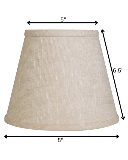 Light Yellow Linen Empire Lamp Shade