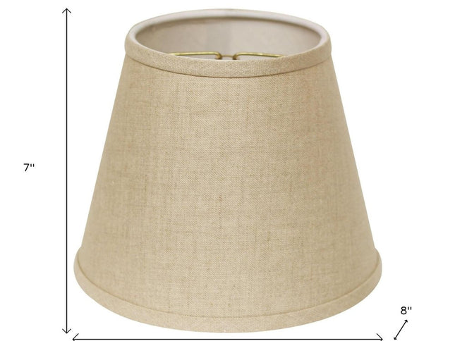 8" Dark Wheat Hardback Empire Linen Lampshade