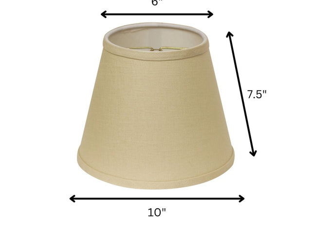 Beige Linen Empire Lamp Shade