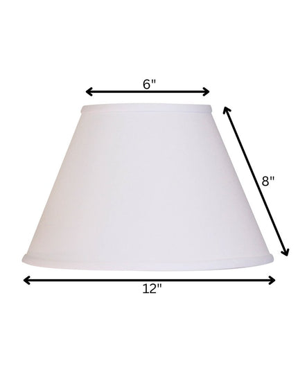 White No Slub Innsbruck Empire Lamp Shade