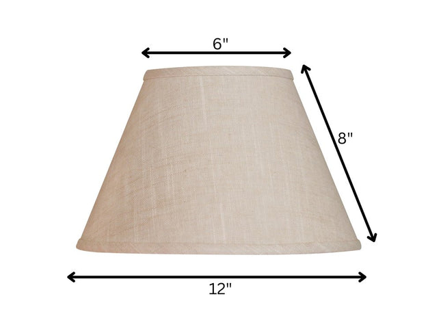 Light Yellow Linen Empire Lamp Shade