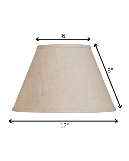 Light Yellow Linen Empire Lamp Shade