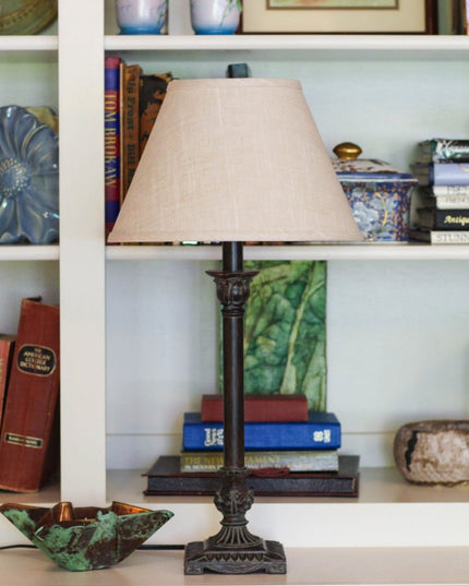 Light Yellow Linen Empire Lamp Shade